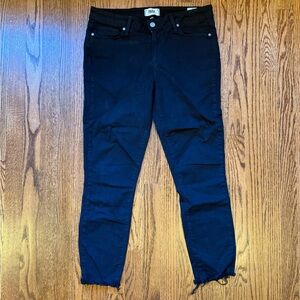 Paige Verdugo Ultra Skinny Black Jeans Sz 32